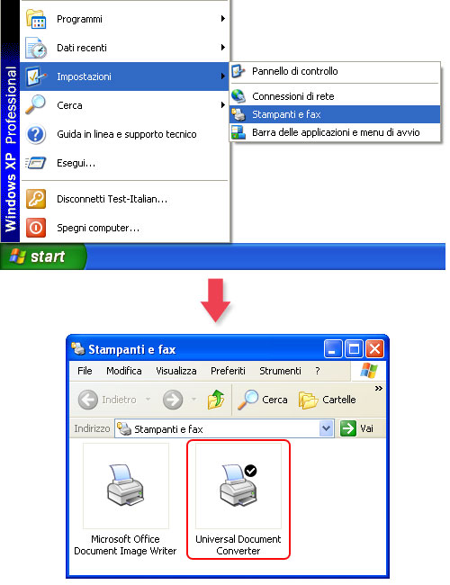 Universal Document Converteri nel vostro sistema