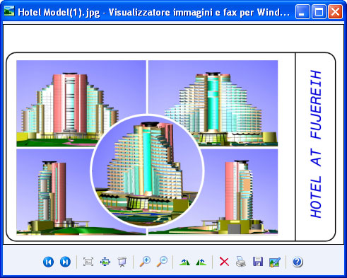 Il documento convertito nel visualizzatore predefinito delle immagini.