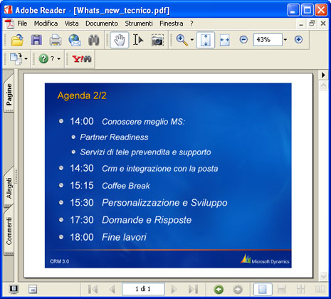 La presentazione convertita in Adobe Acrobat.