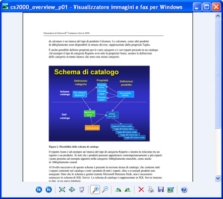 Il documento convertito nel Visualizzatore immagini e fax per Windows.